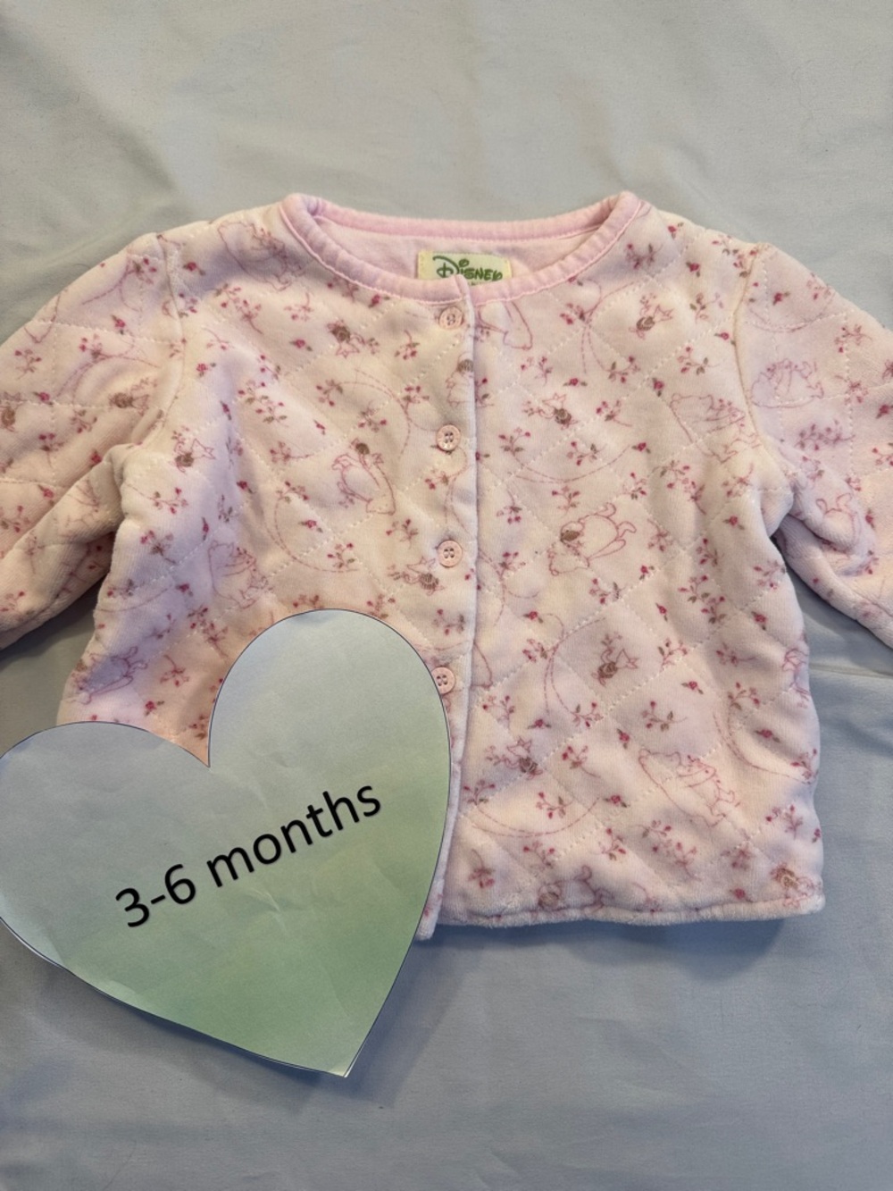 Disney - Winnie the Pooh - Baby Soft velour Pink jacket